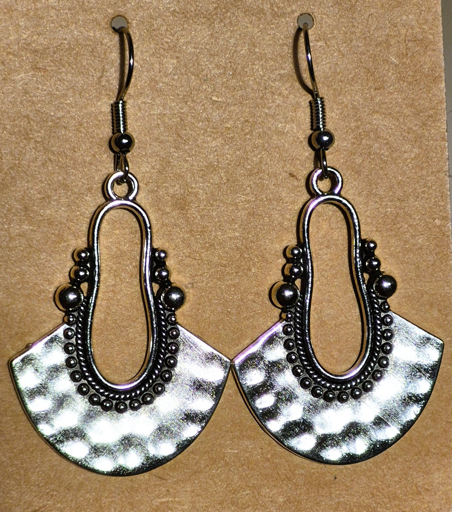 Silver Ethnic Tribal Earrings