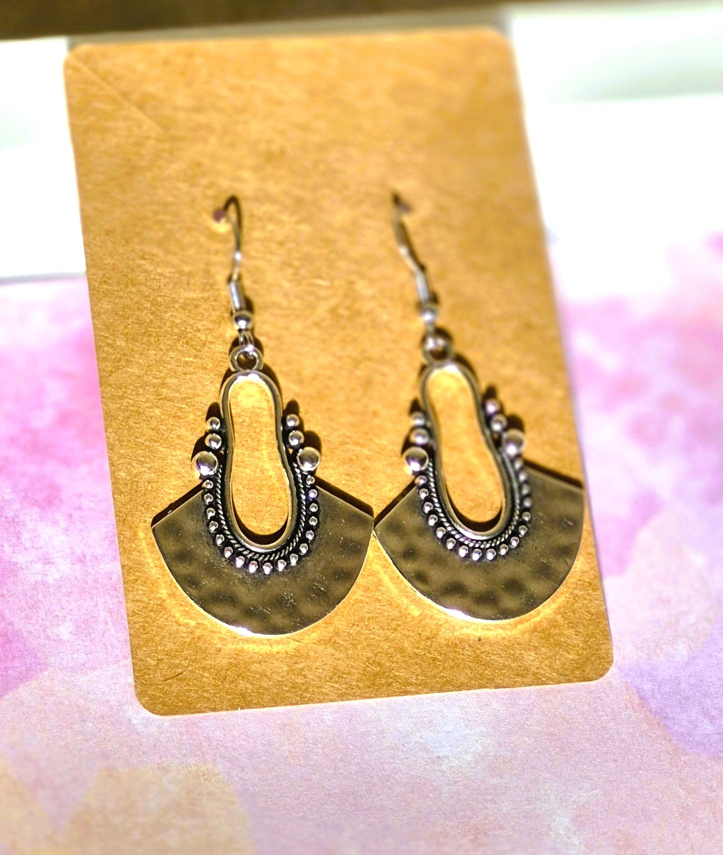 Silver Ethnic Tribal Earrings