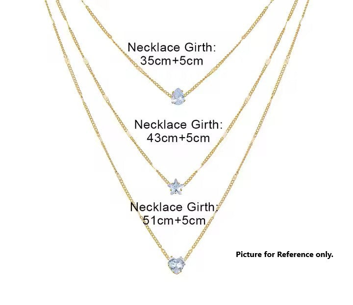 Multi-layer Rhinestone Silver Crystal Necklace