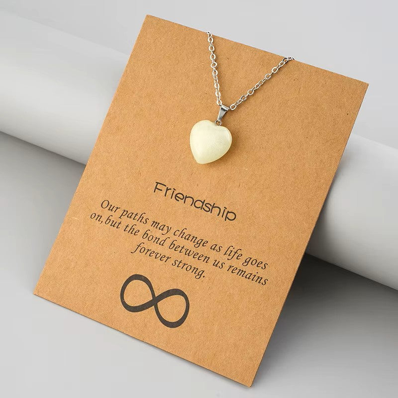 Glow in the Dark - Friendship Heart Necklace
