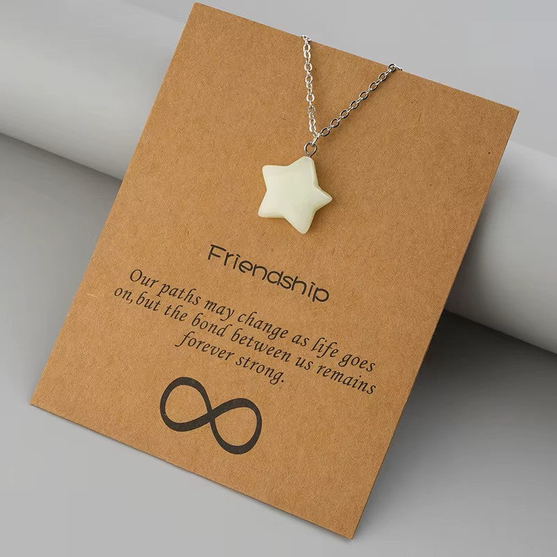 Glow in the dark - Friendship Star Necklace
