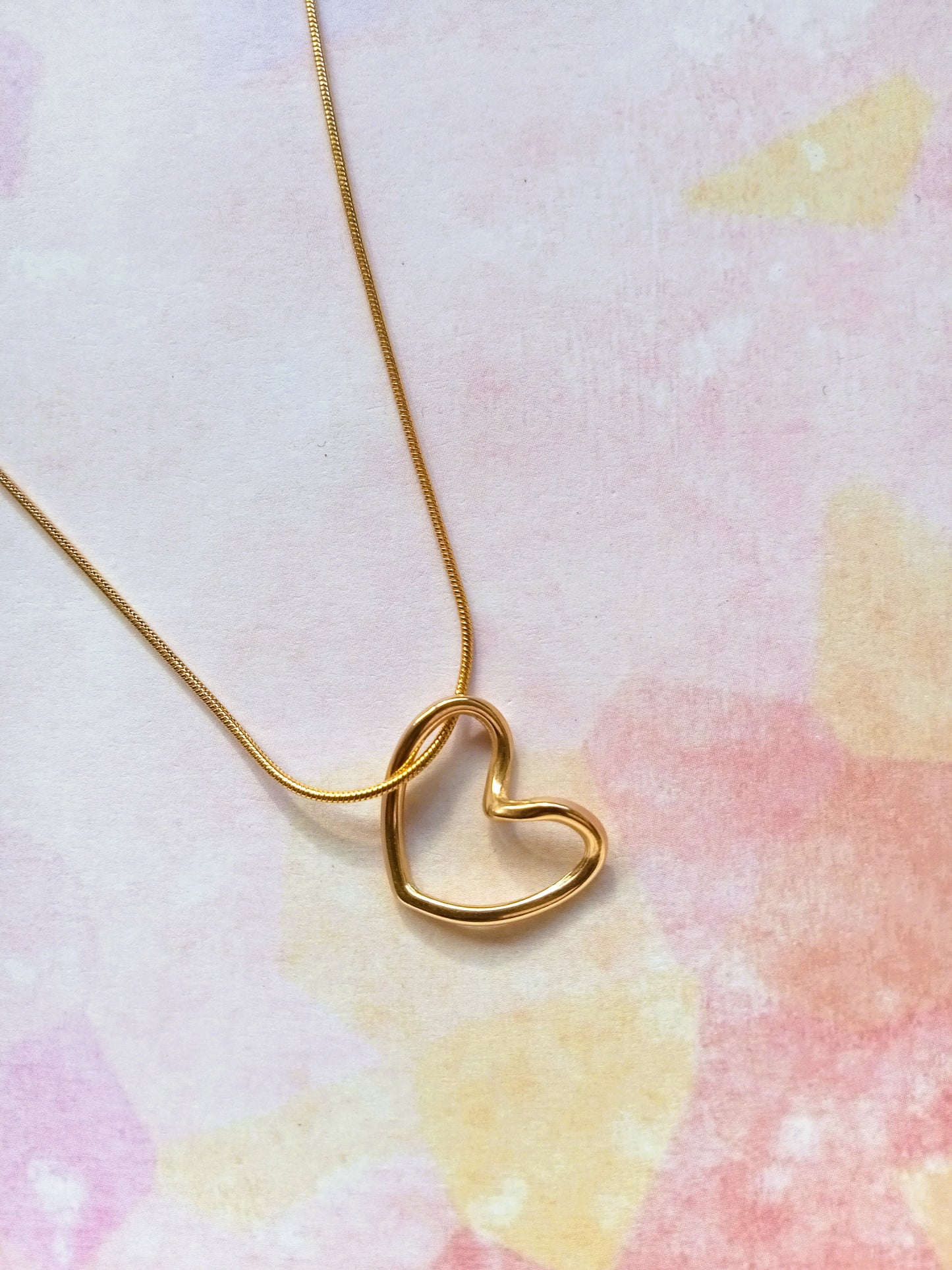 Hollow Heart Pendant Necklace