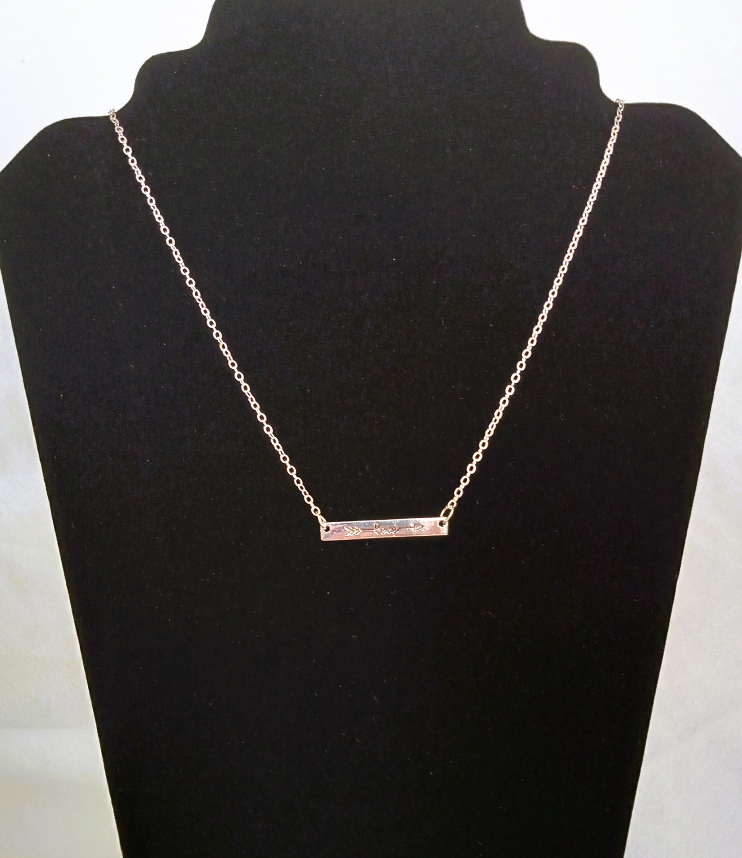 Cupid's Arrow Love Silver Necklace
