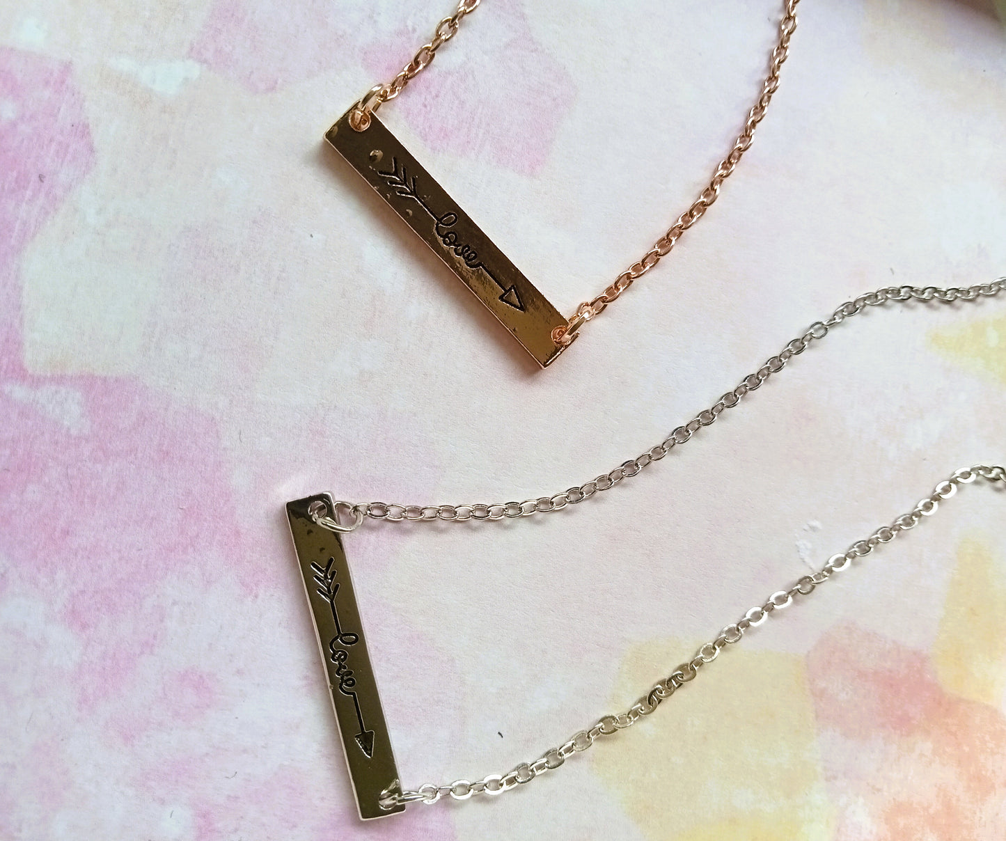 Cupid's Arrow Love Silver Necklace