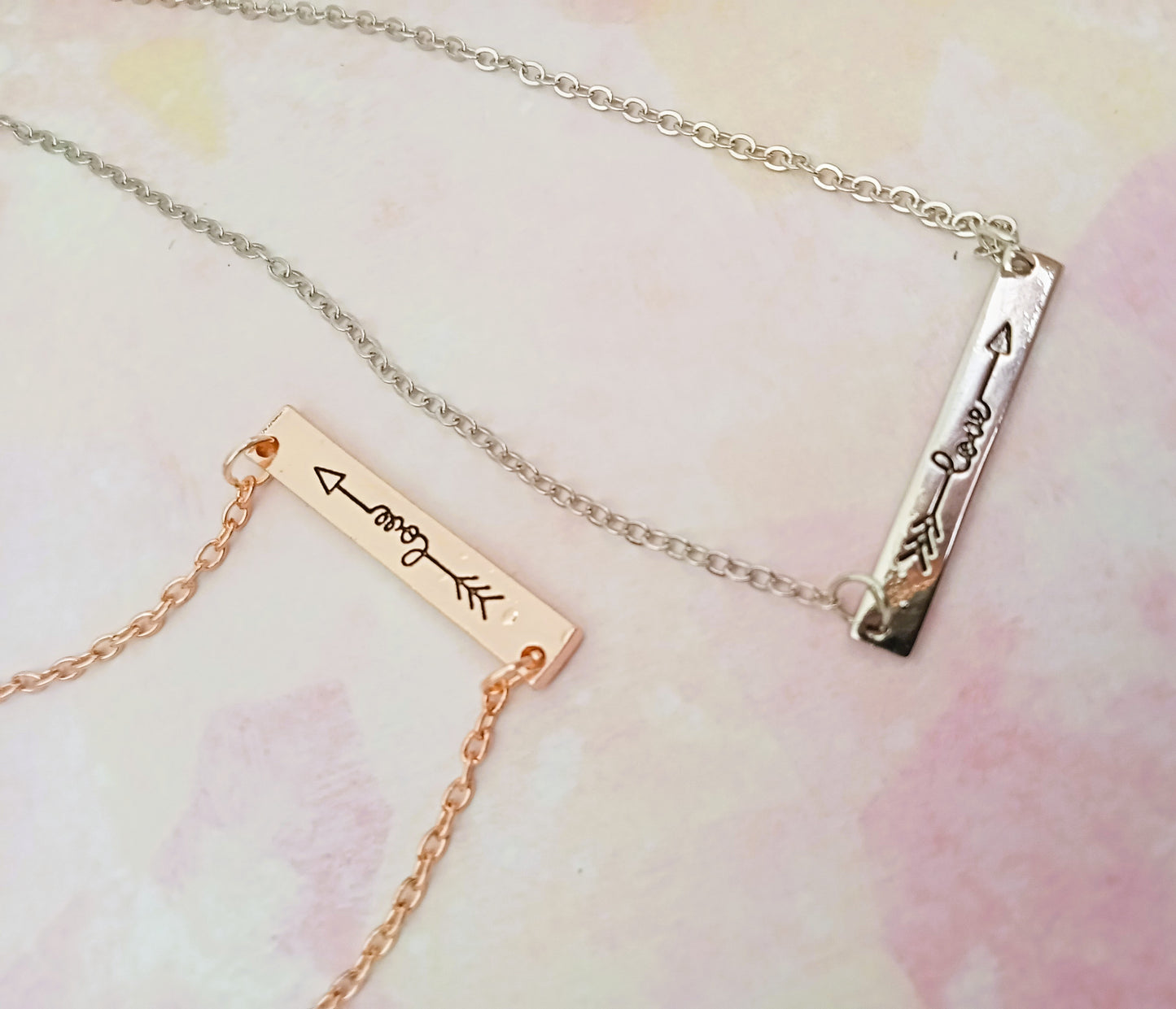Cupid's Arrow Love Silver Necklace