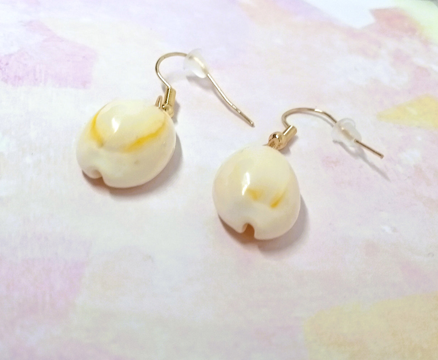 Cowrie Shell Dangle Earrings