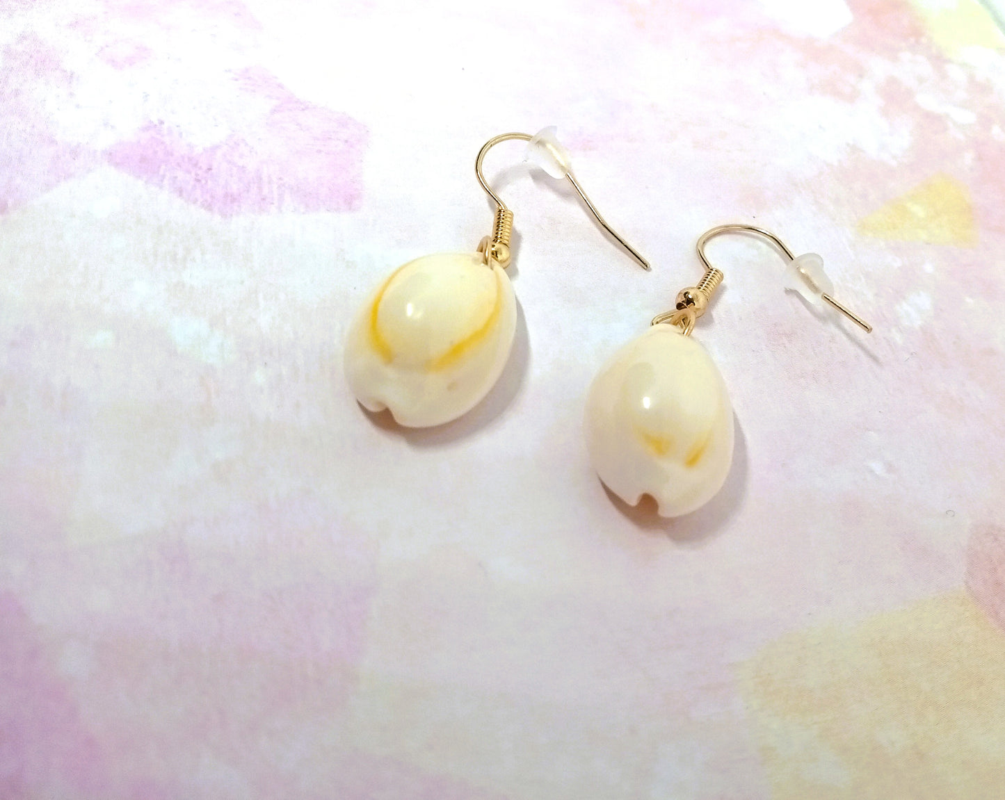 Cowrie Shell Dangle Earrings