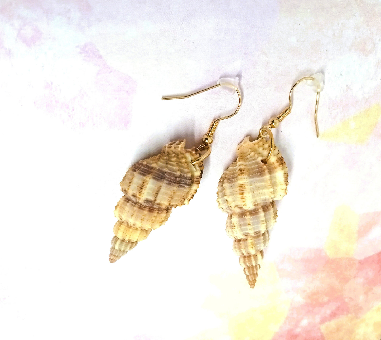 Conch Shell Drop Earrings