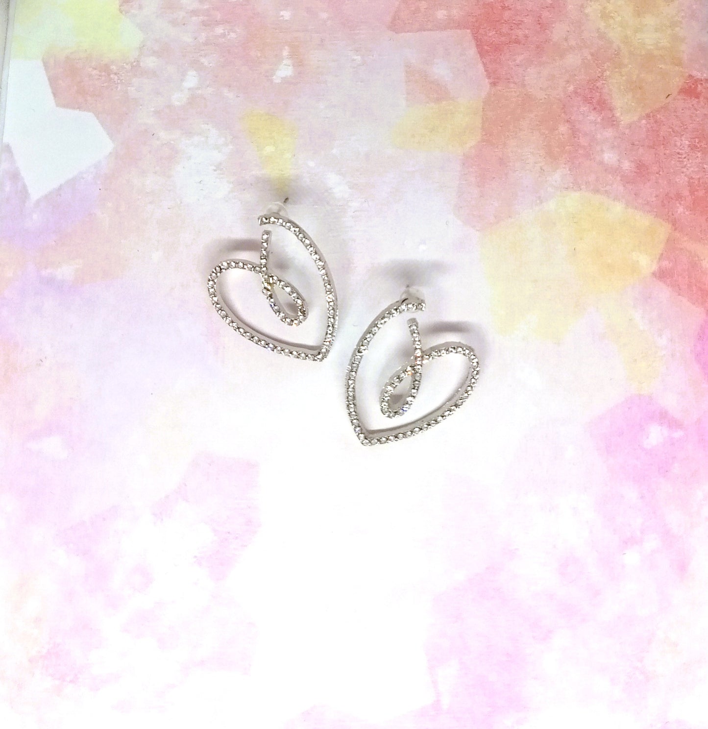 Sparkly Heart Earrings