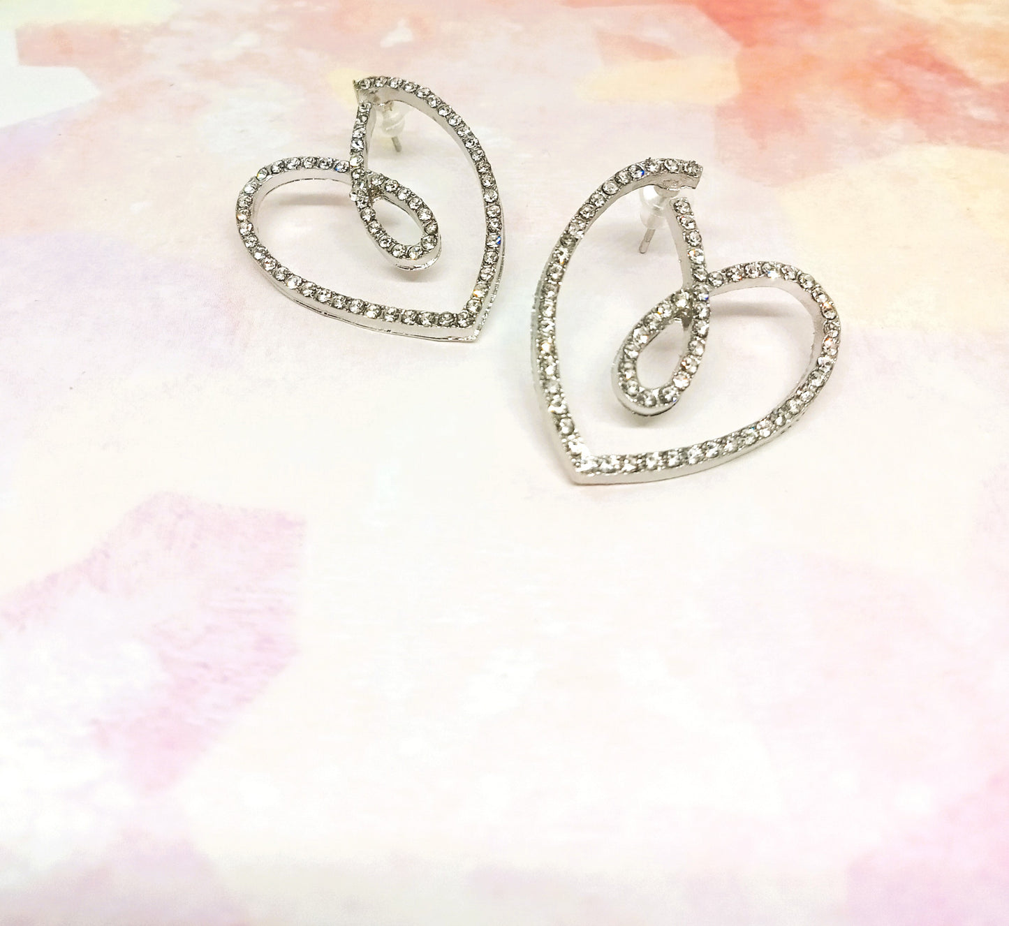 Sparkly Heart Earrings