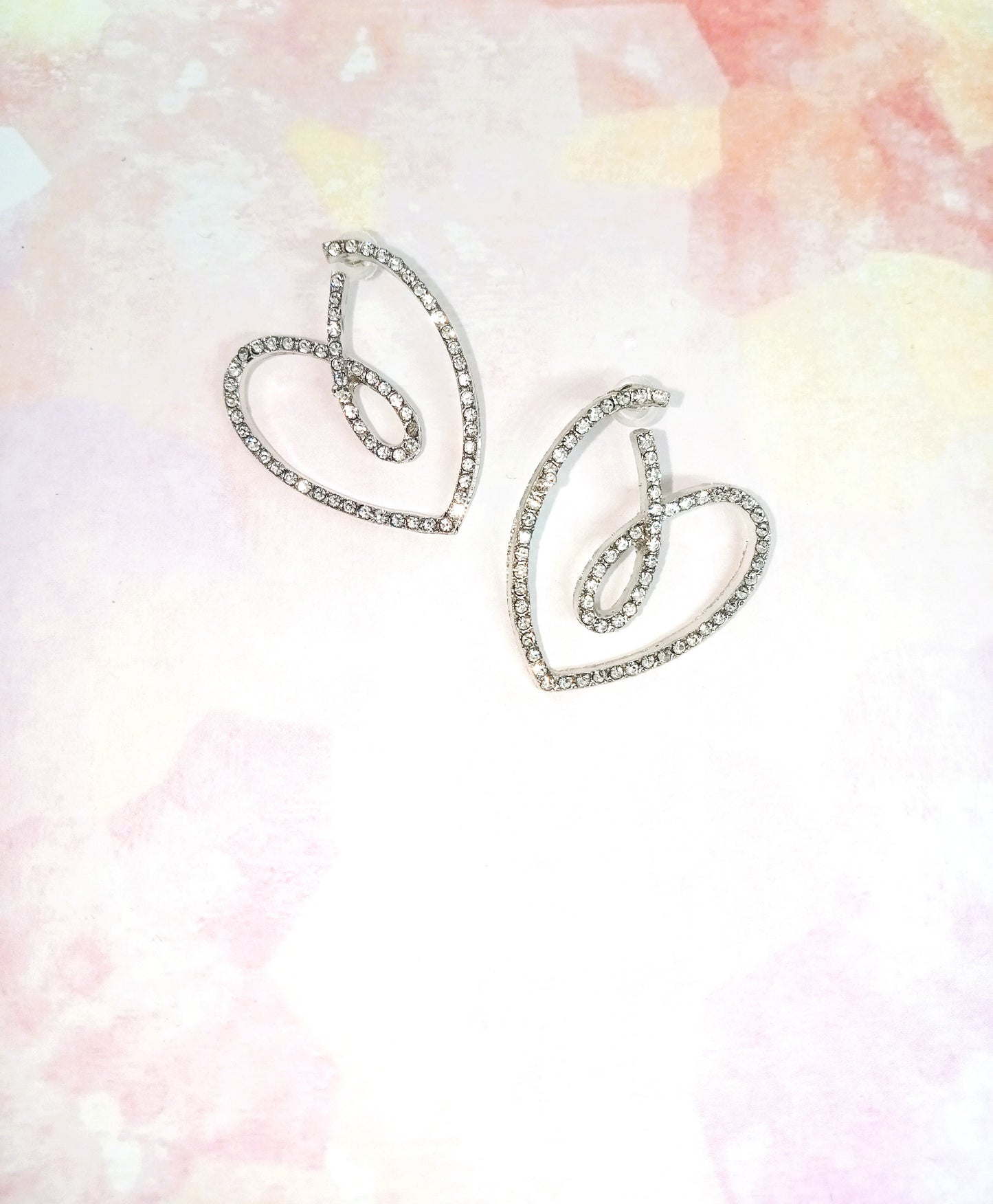 Sparkly Heart Earrings