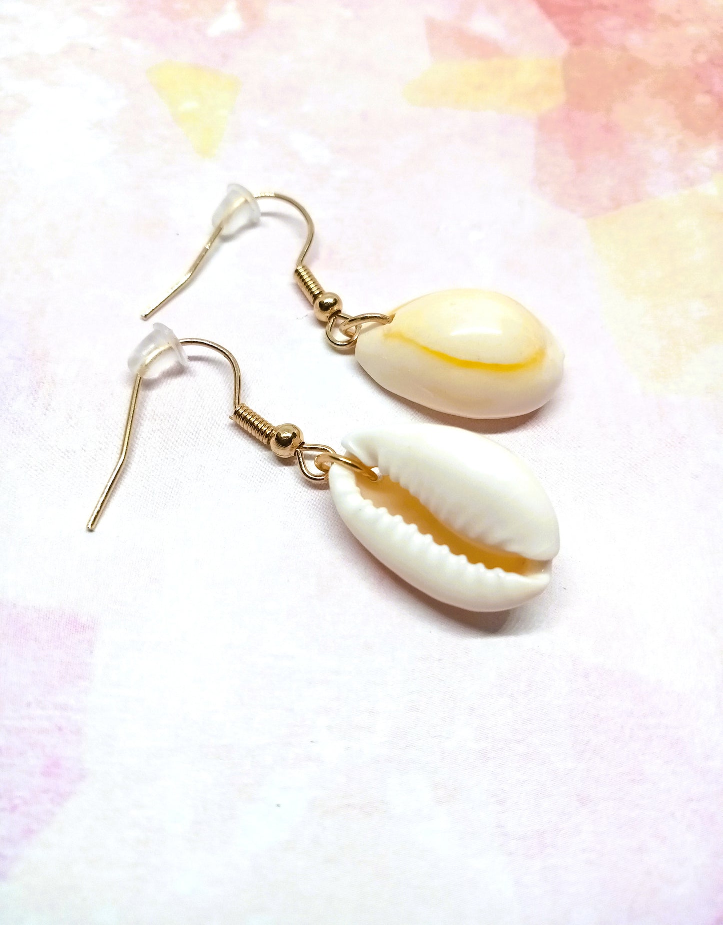 Cowrie Shell Dangle Earrings